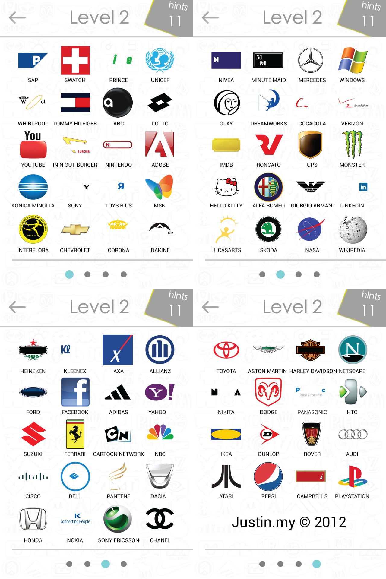 complete the logo quiz answers